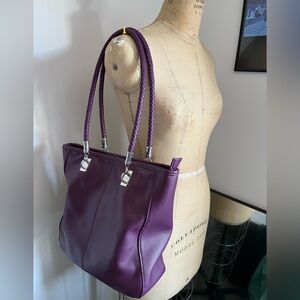 Purple shoulder bag
